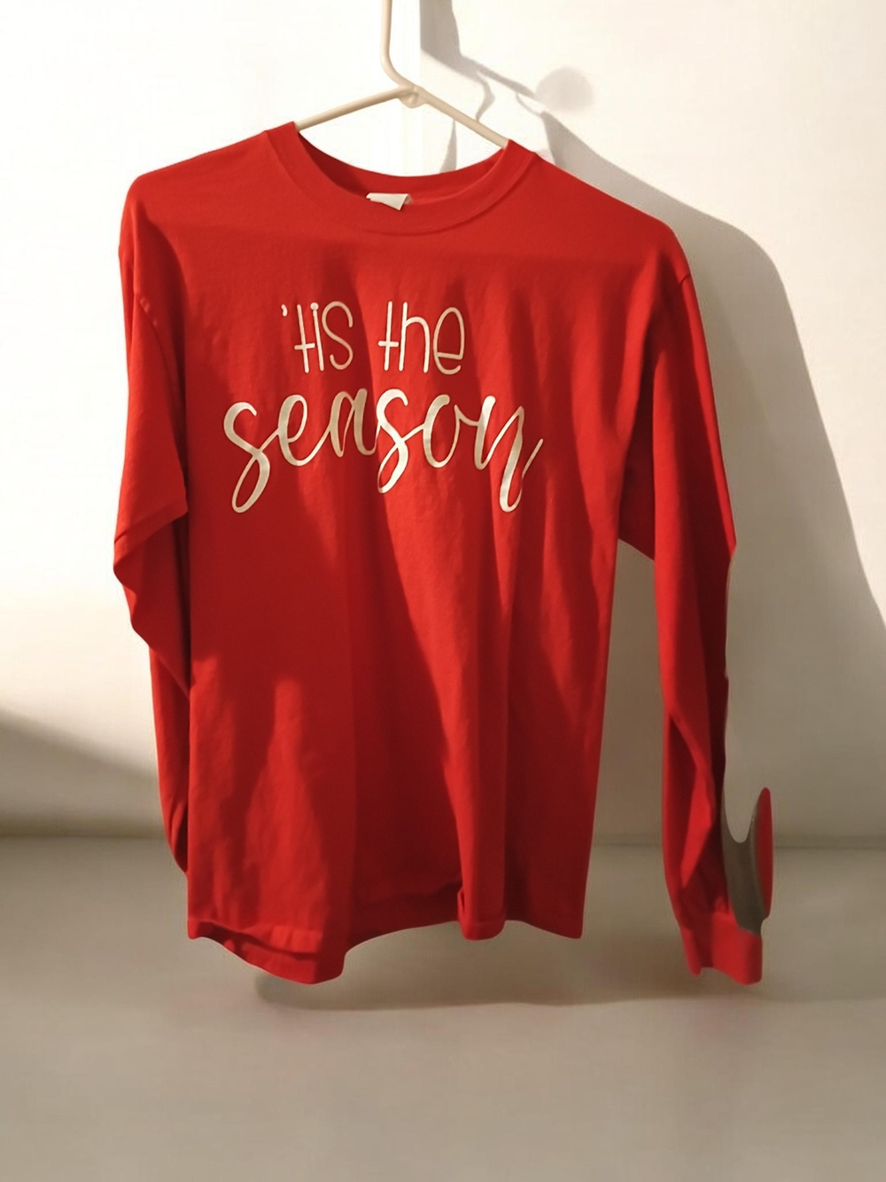 'Tis The Season Red Adult Long-Sleeve Shirt